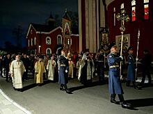 В главном храме Росгвардии прошла пасхальная служба