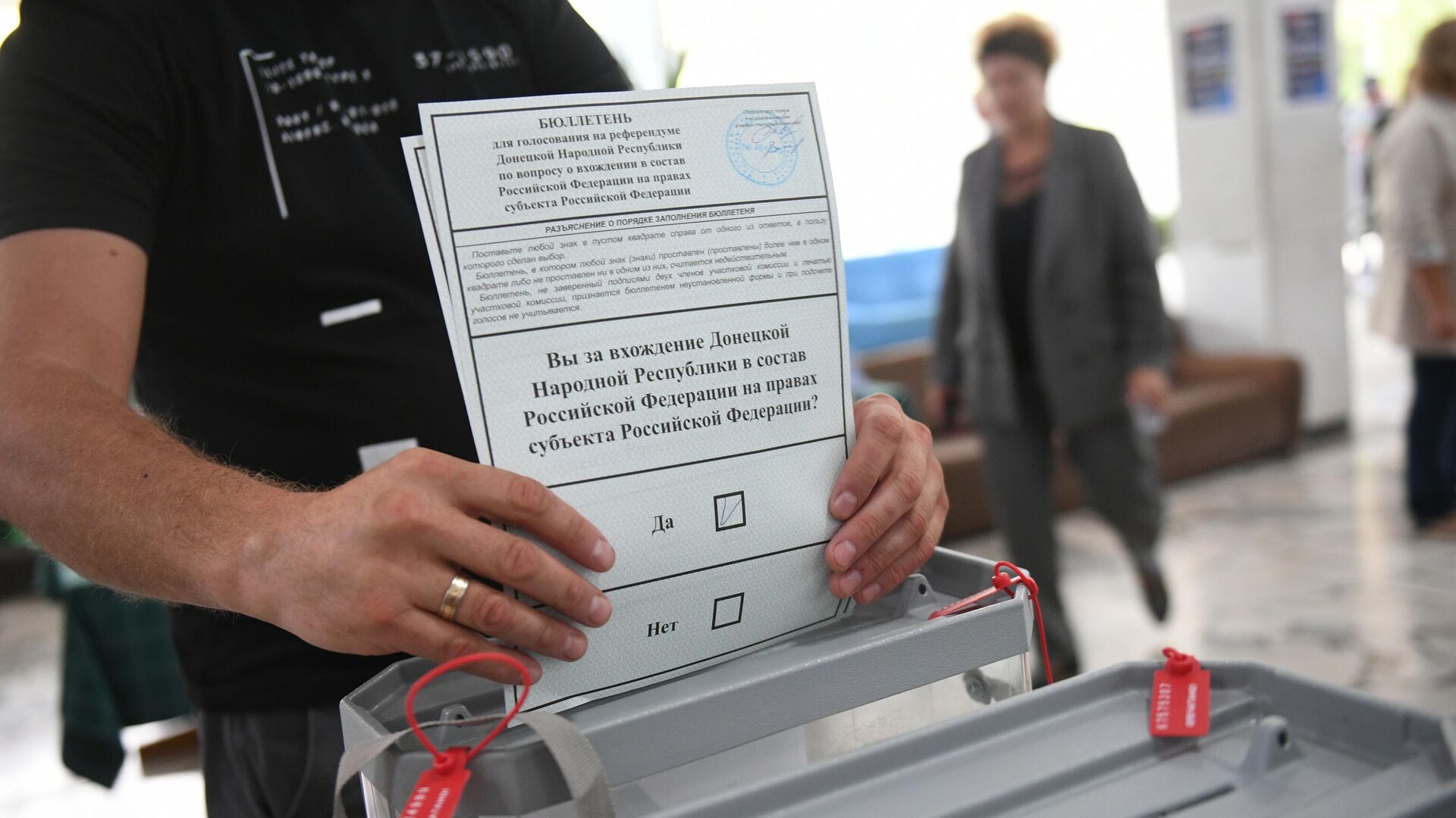 Явка избирателей в ЛНР на референдуме составляет 83,61%