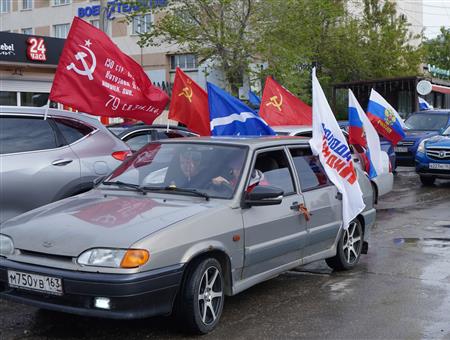 В Самаре «Единая Россия» организовала автопробег «Бессмертного полка»