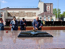Мемориальный комплекс с Вечным огнем открыли после реконструкции в Балахне