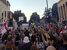 В Тбилиси состоялась акция протеста с требованием отставки правительства