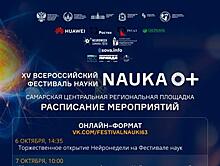 На фестивале "NAUKA 0+" пройдут мероприятия Самарской международной нейронедели