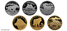 Банк России выпустил в серии «Сохраним наш мир» памятные монеты «Полярный волк»