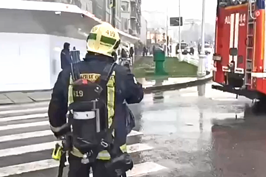 В центре Москвы ликвидирован пожар в строящемся ЖК