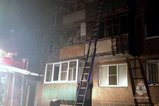 В Челябинске пожарные спасли с балкона горящей квартиры мать с ребенком