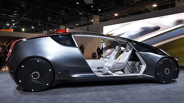LG показала концепт электромобиля с прозрачными и гибкими дисплеями