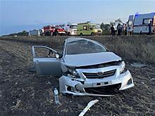 Два человека пострадали при опрокидывании Toyota под Сызранью