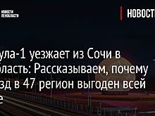 Формула-1 уезжает из Сочи в Ленобласть: Рассказываем, почему переезд в 47 регион выгоден всей стране