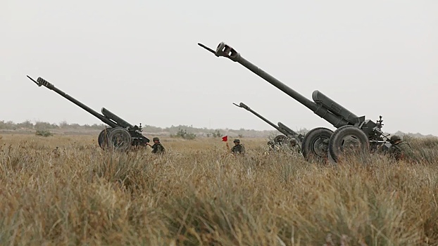 Рев гаубиц в горах: артиллеристы уничтожили «технику противника» в Дагестане