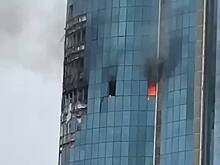 Появились видео с поврежденной башней «Грозного-Сити» после предполагаемой атаки БПЛА