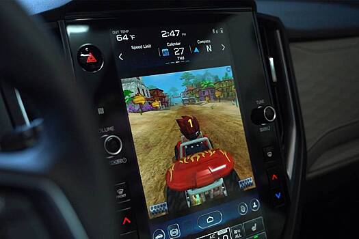 В автомобилях появились игры на Android