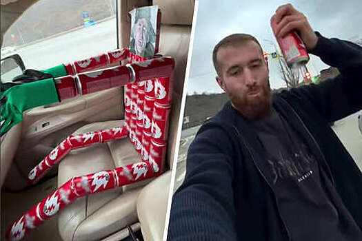 В Дагестане на видео попало, как блогер отпустил авто с манекеном за рулем