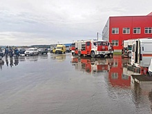 Склад Ozon загорелся на 375 квадратных метрах в подмосковном Подольске