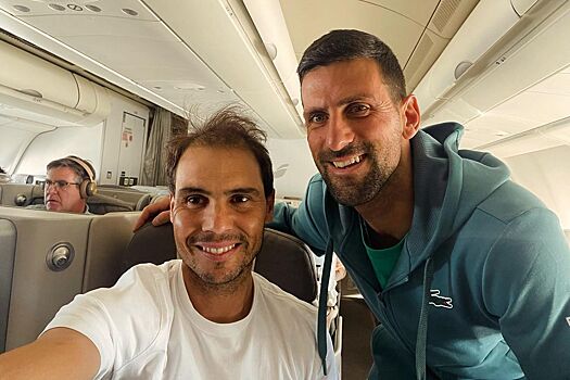 Новак Джокович произвёл фурор в теннисном сообществе, опубликовав фото с Рафаэлем Надалем во время перелёта в США