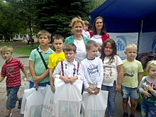 В Щукине будущим первоклассникам вручили школьные наборы