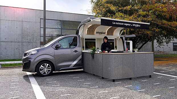 Peugeot установил в фургон настоящую кухню