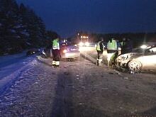Массовое ДТП произошло на трассе в Кунгурском районе