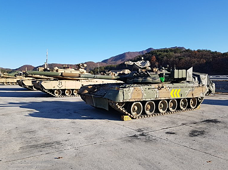 Т-80 встретились с Abrams на учения в Южной Корее