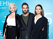 Полина Максимова, Риналь Мухаметов и Любовь Аксенова на премьере фильма «Без меня»