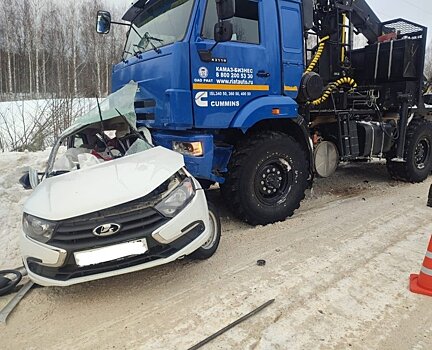 В Лузском районе в ДТП с КАМАЗом погибли два человека