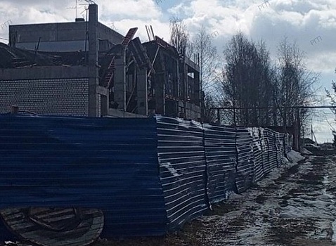 Здание строящейся школы обрушилось в Павлове