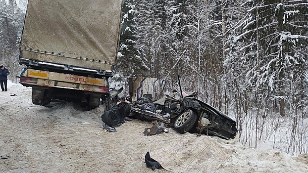 Автоледи погибла при столкновении с грузовиком на вологодской трассе