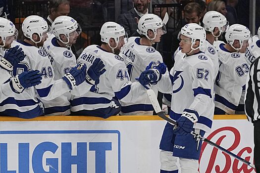 Тампа — Флорида — 8:7 — предсезонный матч НХЛ, обзор, 9 голов за период, шайба Максима Грошева, видео