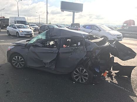 Пострадавшего в ДТП на МКАД увезли в Склиф