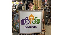 Жительница Вологды вышила алмазами логотип к юбилею города