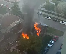 15 мая в Самаре спасли человека из горящей двухэтажки на улице Буянова