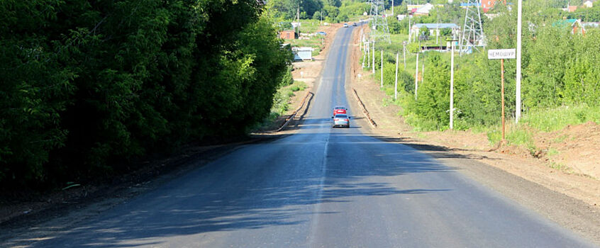 Два участка дорог отремонтировали в Завьяловском районе Удмуртии в рамках нацпроекта