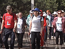 Красногорские долголеты поучаствовали в семикилометровом походе со скандинавскими палками