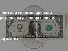 Аналитики спрогнозировали курс доллара до конца недели