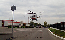 В Рязани впервые с авиационной площадки БСМП эвакуировали пациента на вертолёте