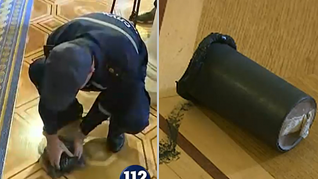 В зале Верховной рады бросили дымовую шашку