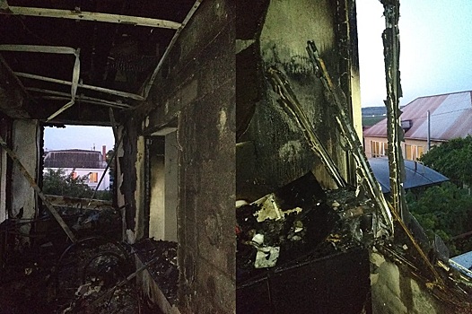 В станице Анапская горел деревянный дом
