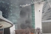 Shot: на стройке рядом с "Москва-Сити" загорелась трансформаторная подстанция