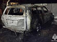 В Касимове сгорела легковушка