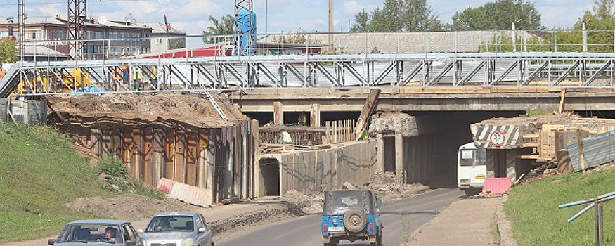 В Тайшете заканчивают первый этап модернизации ж/д путепровода