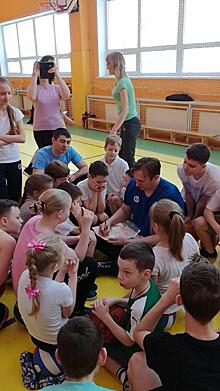 Известный баскетболист России Никита Моргунов поделился опытом с будущими спортсменами из Молжаниновского