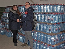 "Зяблицев-Фонд" подарил военному госпиталю в Екатеринбурге несколько тонн бутилированной воды