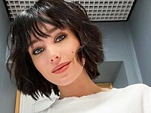 Кристина Асмус в черной плюшевой шубе приехала на съемки фильма с Александром Петровым