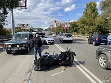 В Кировском районе Новосибирска произошло ДТП с участием мотоциклиста