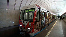 Поезд Победы начал курсировать на «серой» ветке московского метро