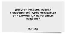 Депутат Госдумы назвал справедливой идею отказаться от положенных пенсионных надбавок