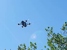 Воздушный бой дронов на оптоволокне сняли на видео