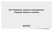 На Украине зарегистрировали первые браки онлайн