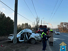 В Тольятти женщина на Volkswagen врезалась в столб и погибла