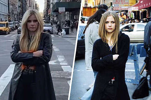 Аврил Лавин снялась в образе с обложки альбома Let Go 2002 года