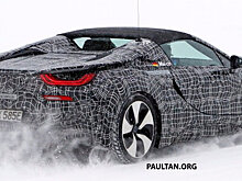 BMW i8 Spyder был замечен на зимних испытаниях